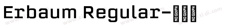 Erbaum Regular字体转换
